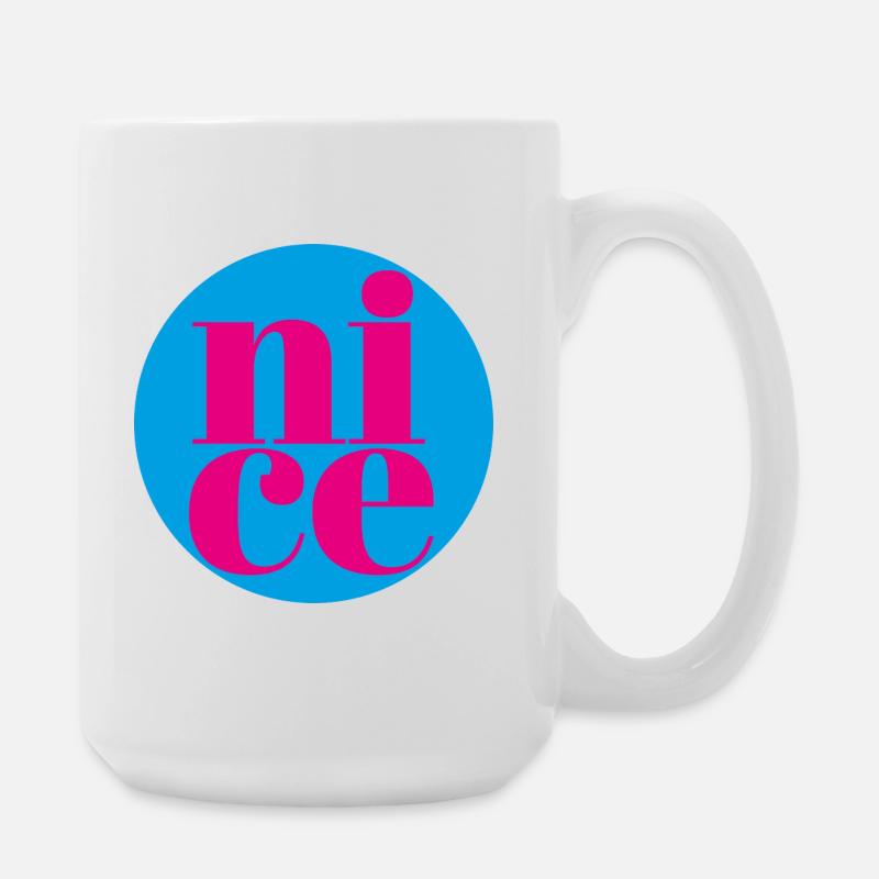 nice - Large Mug 440 ml - white