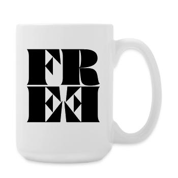 Libre - Grande tasse 440 ml - blanc - Droite