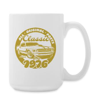 50th Birthday - Classic Musclecar 07/1976 - Large Mug 440 ml - white - Right