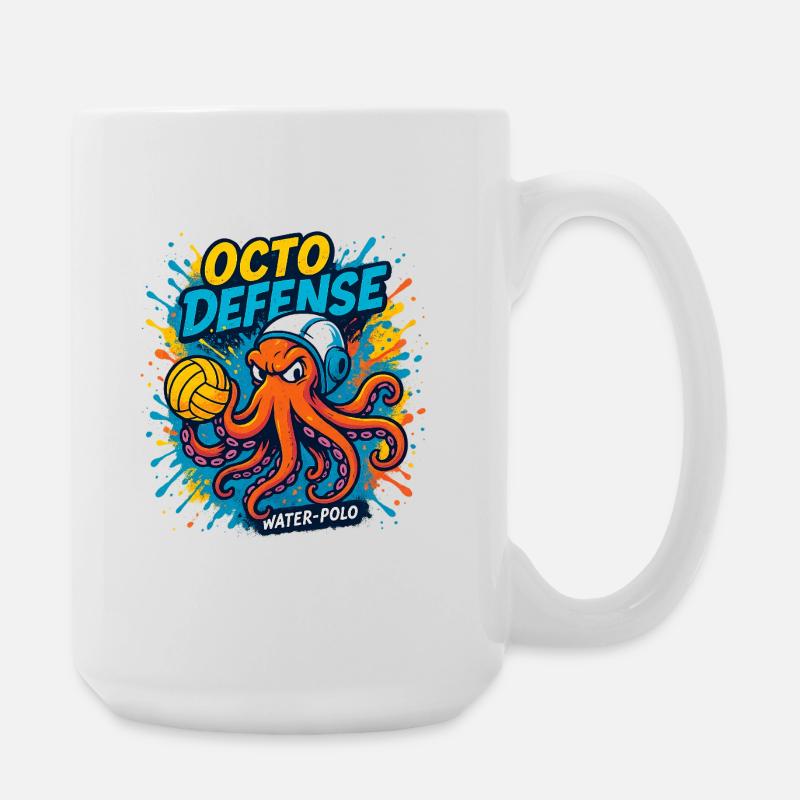 OctoDefense Water Polo - Large Mug 440 ml - white