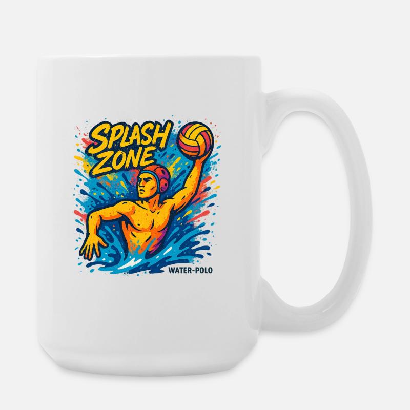 Splash Zone Water Polo Champion - Large Mug 440 ml - white