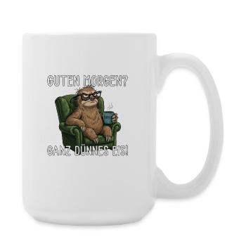 Guten Morgen Ganz Dünnes Eis Faultier im Sessel - Große Tasse 440 ml - Weiß - Rechts