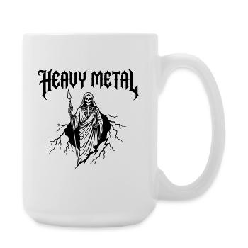 Heavy Metal Music - Large Mug 440 ml - white - Right