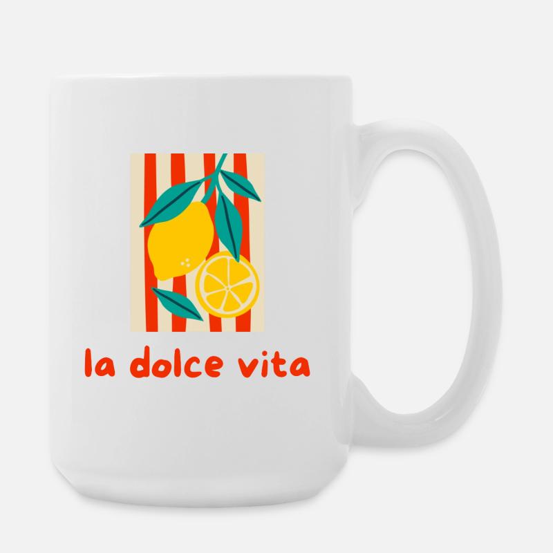 La dolce vita - Große Tasse 440 ml - Weiß