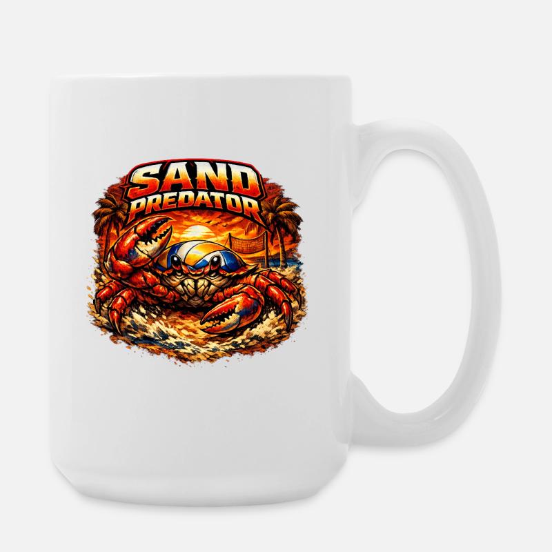 Sand Predator - Large Mug 440 ml - white