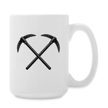 Kreuzspitzhacken - Große Tasse 440 ml - Weiß - Rechts