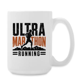 Course d’ultramarathon en détresse - Grande tasse 440 ml - blanc - Droite