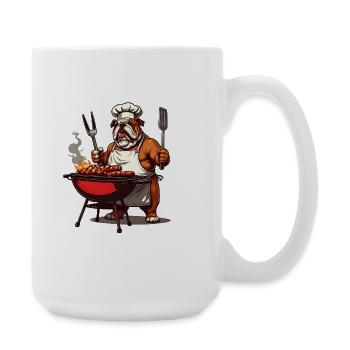 Bulldog Grillmeister - Large Mug 440 ml - white - Right