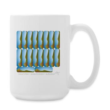 DIY Schulaufkleber Set - Erdmännchen - 18 - Große Tasse 440 ml - Weiß - Rechts