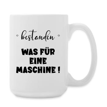 Abschluss Bestanden - Maschine - Große Tasse 440 ml - Weiß - Rechts