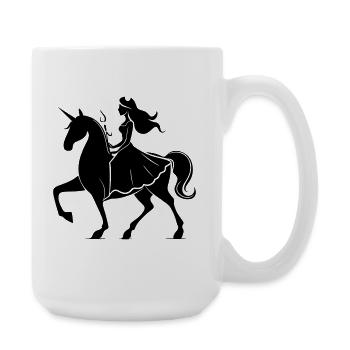 Princess Unicorn - Large Mug 440 ml - white - Right