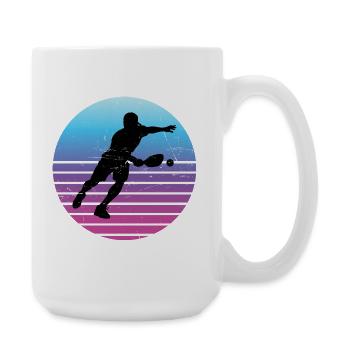 Pickleballer gift idea for pickleball fans - Large Mug 440 ml - white - Right