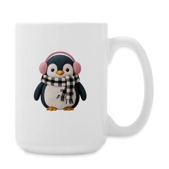 Pingouin - Grande tasse 440 ml - blanc - Droite
