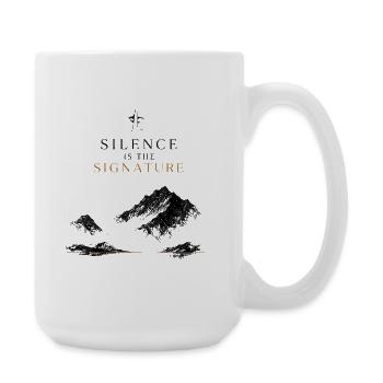 Berge Luxus Natur Minimalismus Signature Eleganz - Große Tasse 440 ml - Weiß - Rechts
