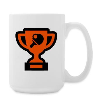 Table Tennis Cup Table Tennis Tournament Winner - Large Mug 440 ml - white - Right
