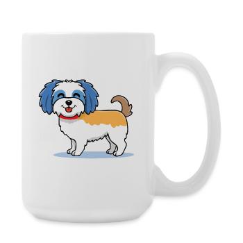 Cute Havanese (Comic/Colorful) - Large Mug 440 ml - white - Right