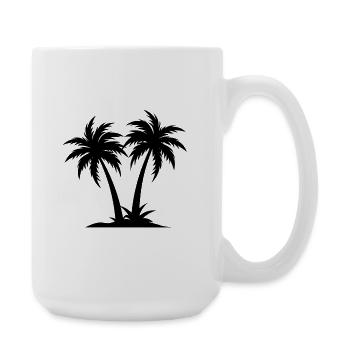 Palm tree - Large Mug 440 ml - white - Right