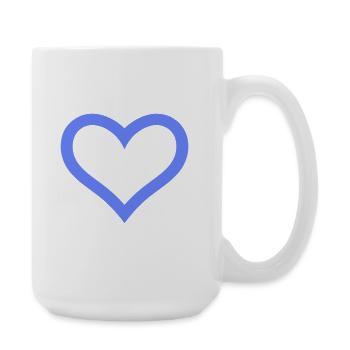 Heart - Large Mug 440 ml - white - Right