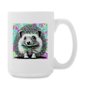 hérisson - Grande tasse 440 ml - blanc - Droite