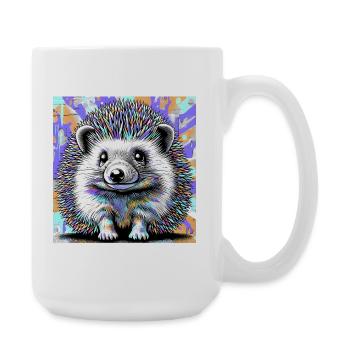 Igel - Große Tasse 440 ml - Weiß - Rechts