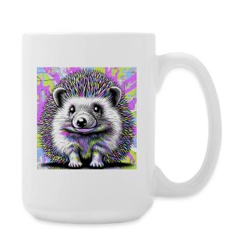 hérisson - Grande tasse 440 ml - blanc - Droite