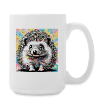 hedgehog - Large Mug 440 ml - white - Right