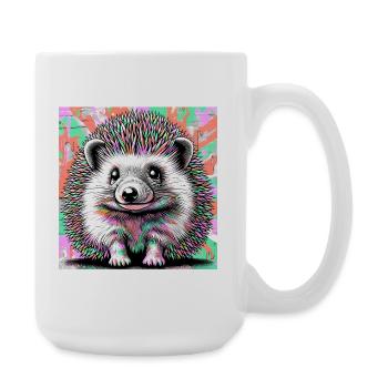 hérisson - Grande tasse 440 ml - blanc - Droite