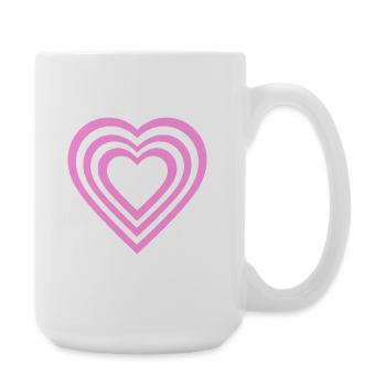 Heart - Large Mug 440 ml - white - Right