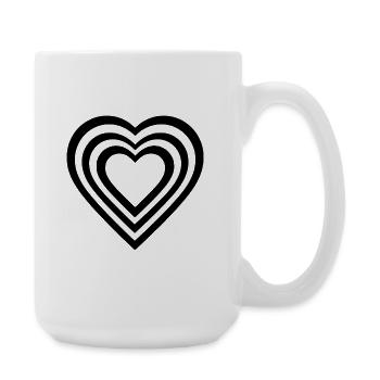 Heart - Large Mug 440 ml - white - Right