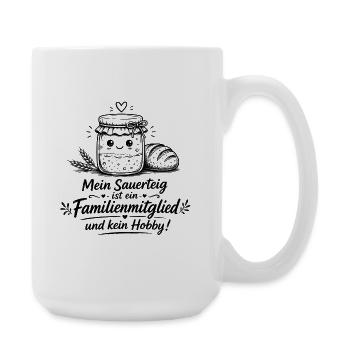 Sauerteigglas Familienmomente - Große Tasse 440 ml - Weiß - Rechts
