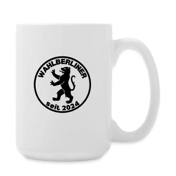 Wahlberliner Seit 2024 - Berlin Umzug Geschenk - Große Tasse 440 ml - Weiß - Rechts