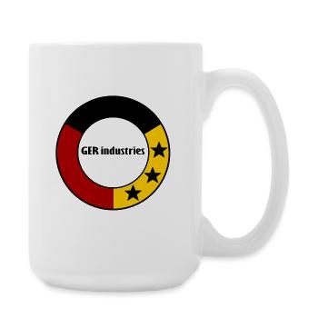 Allemagne noir rouge or - Grande tasse 440 ml - blanc - Droite