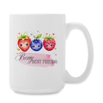 Trio des meilleurs amis de Berry - Grande tasse 440 ml - blanc - Droite
