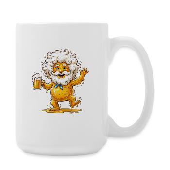 Biermann – Héros coloré et buveur - Grande tasse 440 ml - blanc - Droite