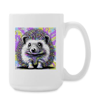 hedgehog - Large Mug 440 ml - white - Right