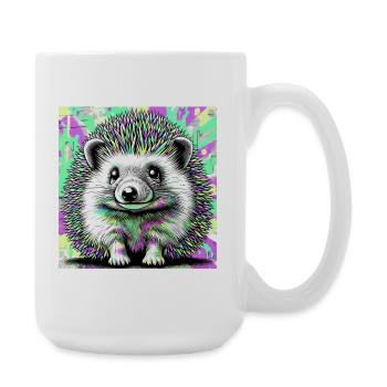 hedgehog - Large Mug 440 ml - white - Right