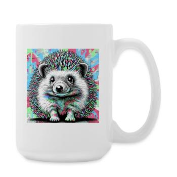 hérisson - Grande tasse 440 ml - blanc - Droite
