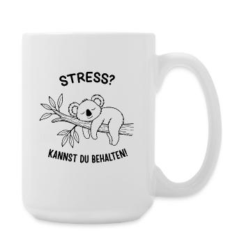 Stress? You can keep it! - Large Mug 440 ml - white - Right