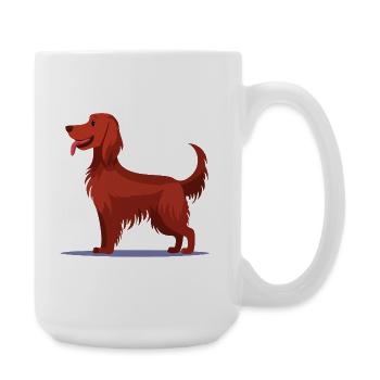 Irish Red Setter (bande dessinée) - Grande tasse 440 ml - blanc - Droite