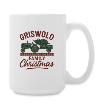 Tracteur de Noël de la famille Griswold - Grande tasse 440 ml - blanc - Droite