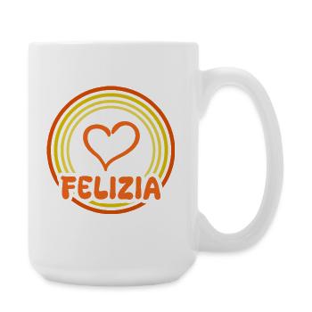 Geschenkidee Felizia - Große Tasse 440 ml - Weiß - Rechts