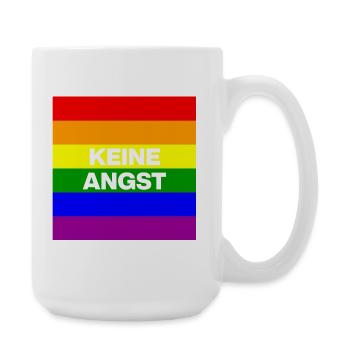 KEINE ANGST VOR FASCHISTEN, NO NZS, NIE WIEDER - Große Tasse 440 ml - Weiß - Rechts