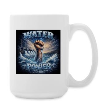 Water Power: Stormy Iron Fist - Large Mug 440 ml - white - Right