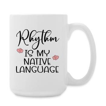 Rhythm Dance Language - Large Mug 440 ml - white - Right