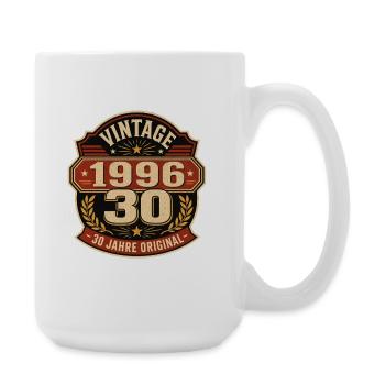 Vintage 1996 – 30 Jahre Original - Große Tasse 440 ml - Weiß - Rechts