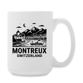 Montreaux, Suisse - Grande tasse 440 ml - blanc - Droite