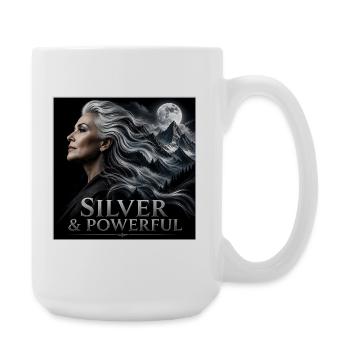 Pouvoir de la Sœur Argentée Fière des Cheveux Gris - Grande tasse 440 ml - blanc - Droite
