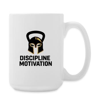 Discipline Motivation Spartan Helmet - Large Mug 440 ml - white - Right