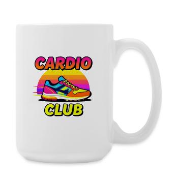 Neon Sneaker Cardio Club - Large Mug 440 ml - white - Right