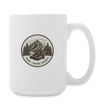 Société de randonnée du Harz | Insigne vintage de plein air - Grande tasse 440 ml - blanc - Droite
